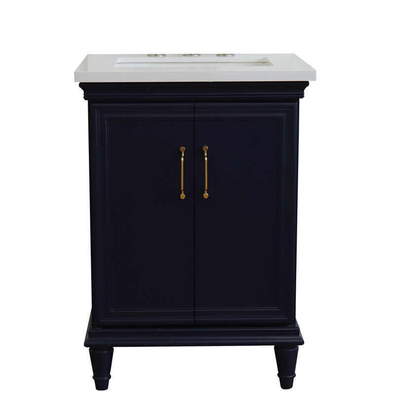 Three Posts™ Gurule 25'' Single Bathroom Vanity with Quartz Top Wayfair